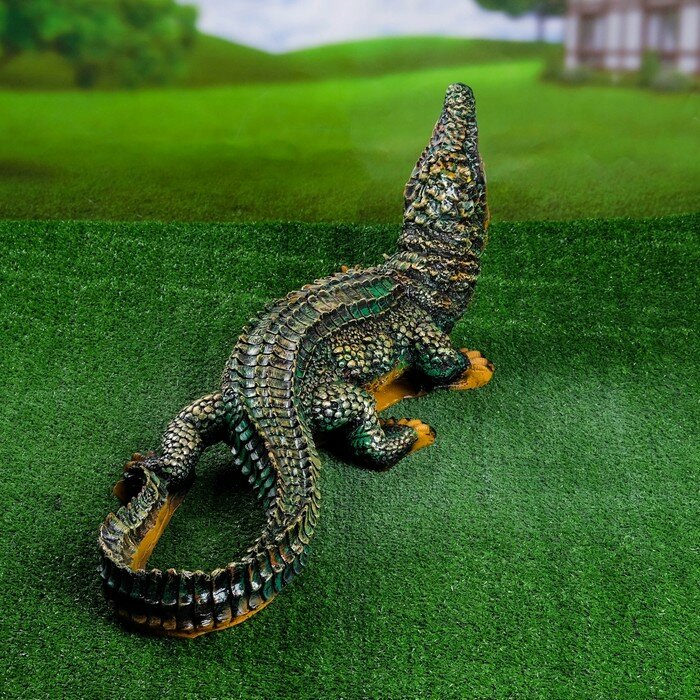 Садовая фигура "Крокодил" 83х28х32см - фотография № 2