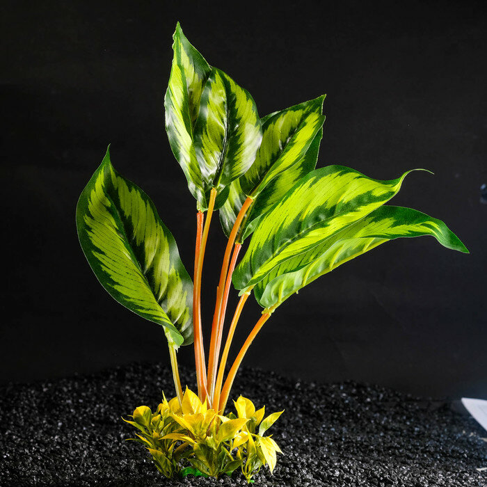 Пижон Аква Растение искусственное аквариумное аквариумное большое, 26 х 10 х 31 см - фотография № 2
