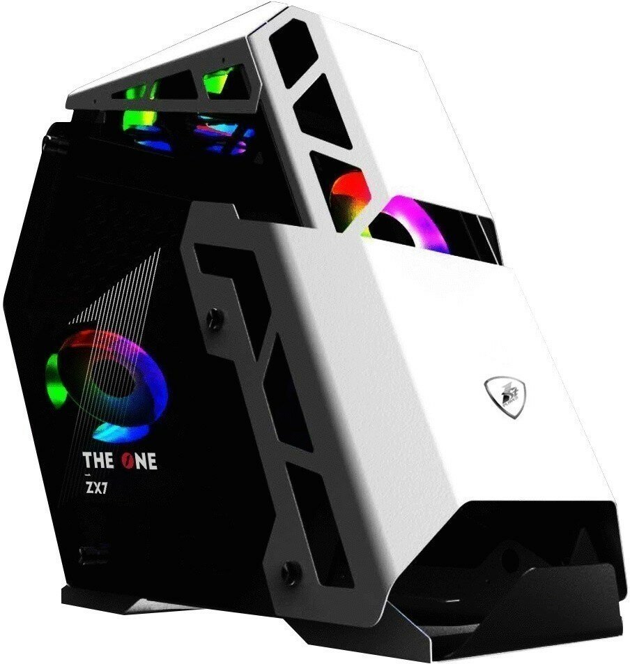 Корпус 1STPLAYER ZX7 ATX, mATX, Midi-Tower, без БП, с окном, подсветка, USB 2.0, USB 3.0, Audio