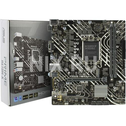 ASUS Материнская плата ASUS PRIME H610M-K ARGB LGA1700 H610 2*DDR5 VGA + HDMI 4 SATA 6 M.2 USB 3.2 USB 2.0 mATX ; 90MB1G90-M0EAY0