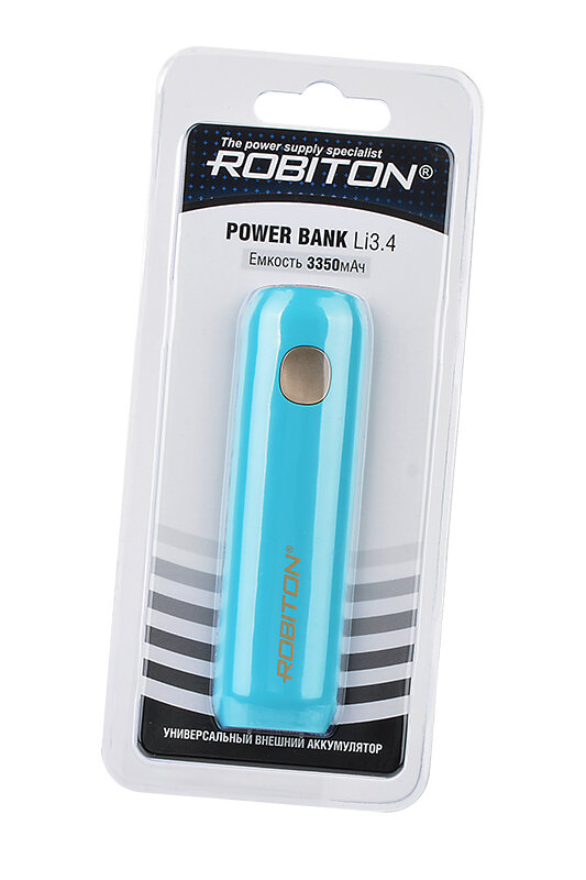 Портативный аккумулятор ROBITON Power Bank Li3.4