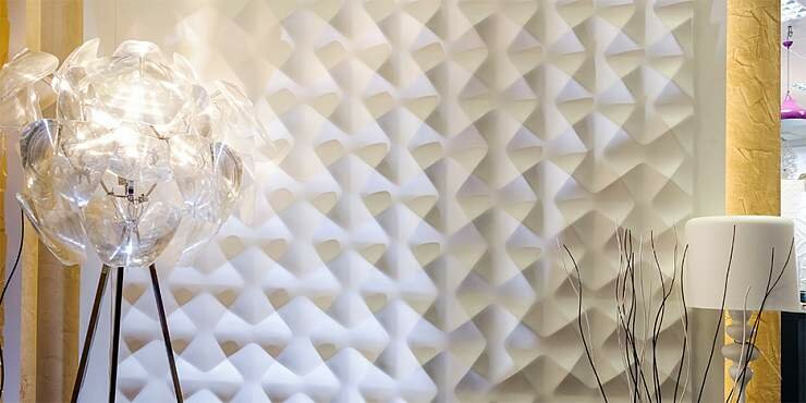 3D стеновая панель из гипса AURA артикул M-0011 от Artpole - фотография № 2