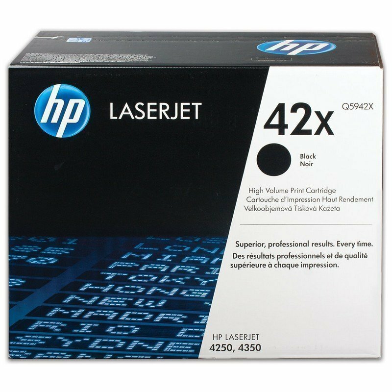 Картридж лазерный HP (Q5942X) LaserJet 4250/4350 и другие, №42X, оригинальный, ресурс 20000 стр