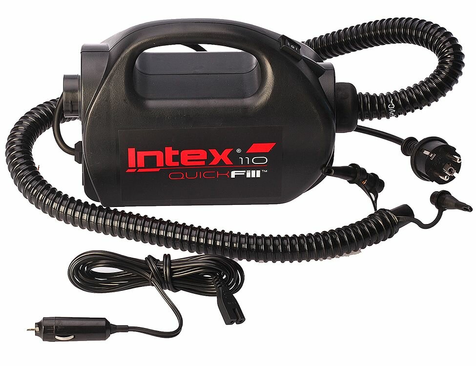 Электрический насос Quick-Fill Pump, 220-240 V/12 V, (400л/мин) INTEX, 68609