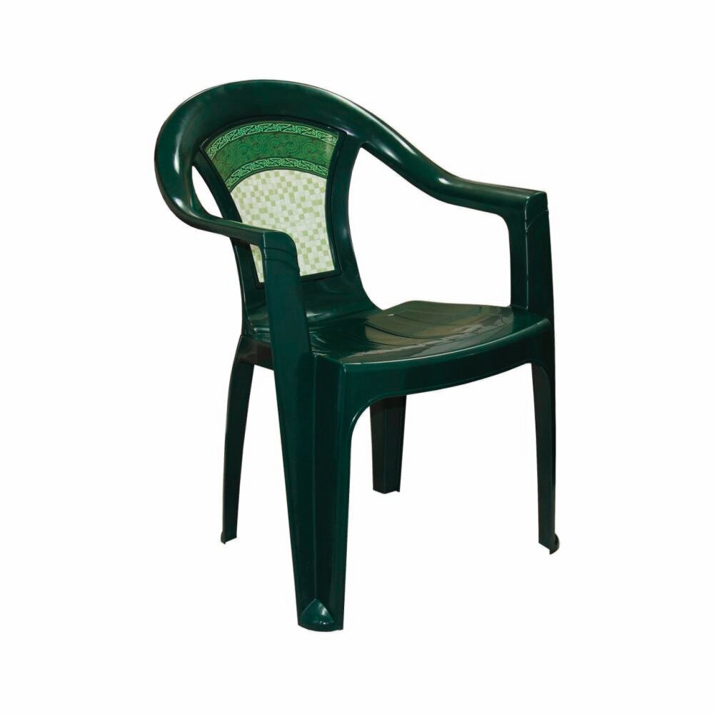 Кресло Альтернатива Малахит, 58,5 x 54 x 80 см, темно-зеленое