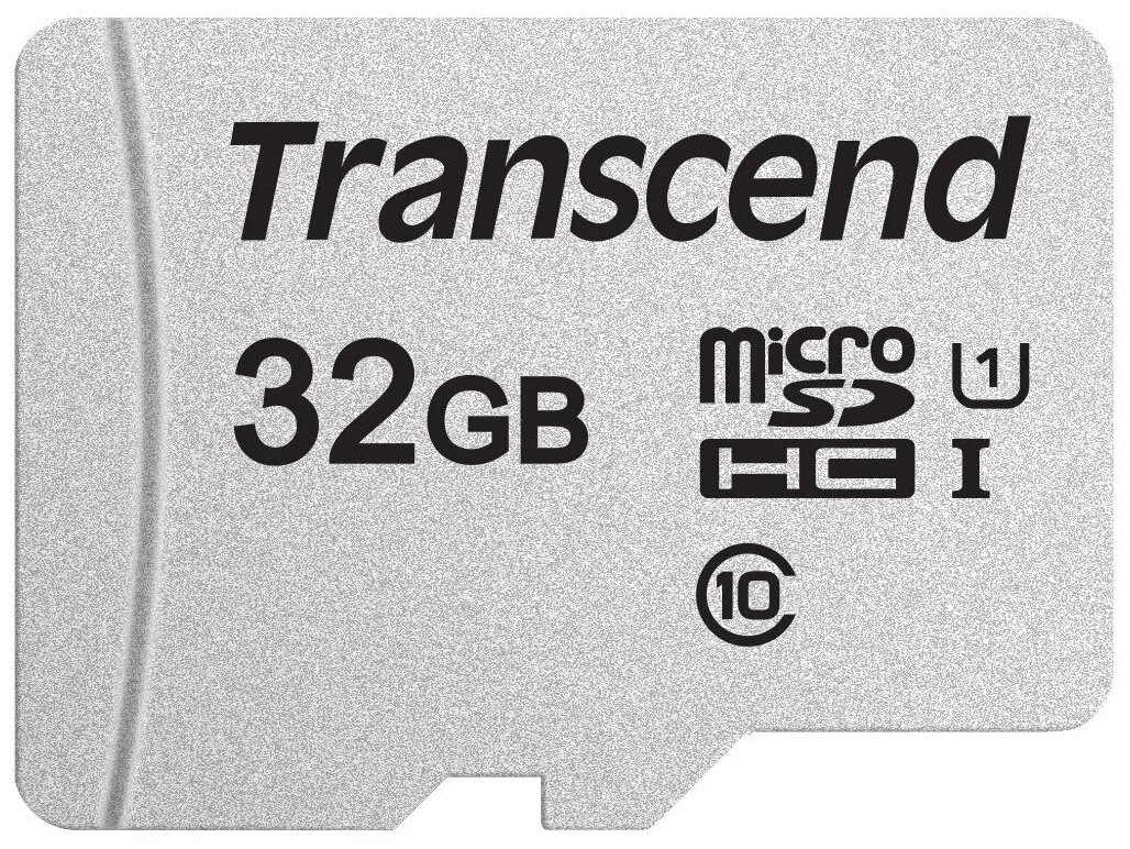 Карта памяти microSDXC 32 GB Transcend Class10 UHS-I 300S Transcend + SD Adapter [TS32GUSD300S-A]