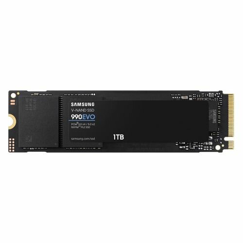 SSD накопитель Samsung 990 EVO 1ТБ, M.2 2280, PCIe 4.0 x4, NVMe, M.2 [mz-v9e1t0bw]