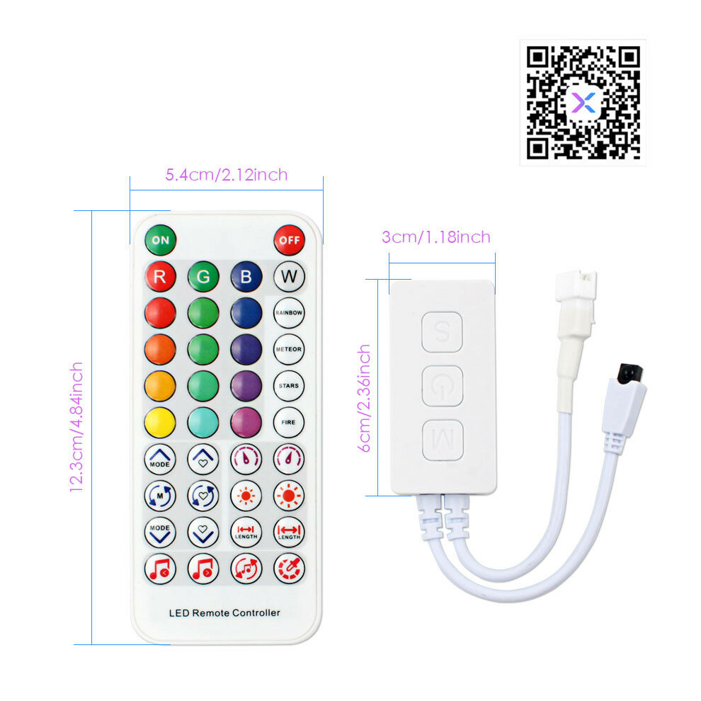 Bluetooth музыкальный контроллер для SPI ленты (бегущая волна) SP611E - фотография № 2