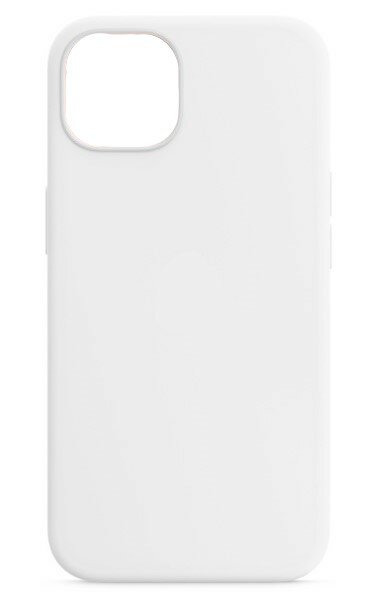 Чехол - накладка для iPhone 13 Mini, Silicon Case, без лого, белый