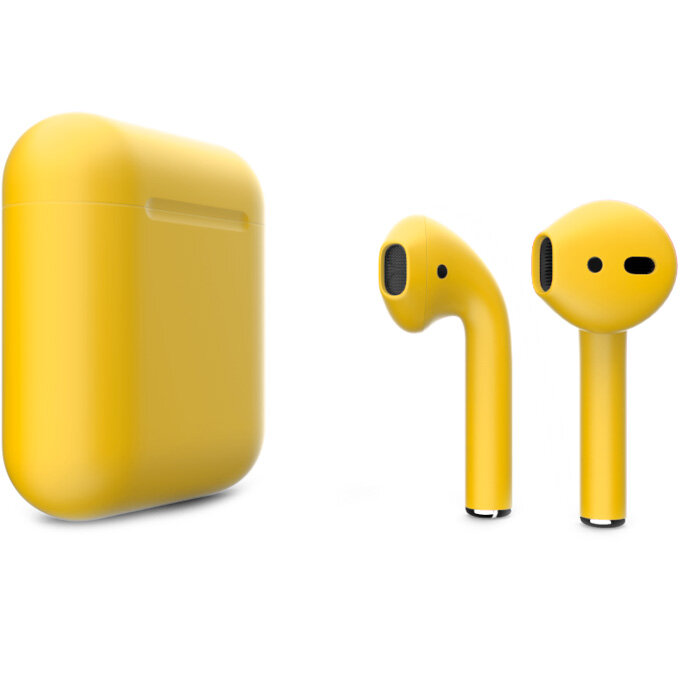 Наушники Apple AirPods 2 Color (без беспроводной зарядки чехла) Жёлтый матовый