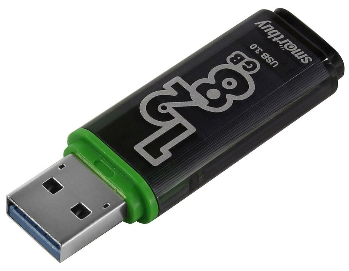 Флешка USB 3.0 SmartBuy Glossy 3.0 128GB dark grey