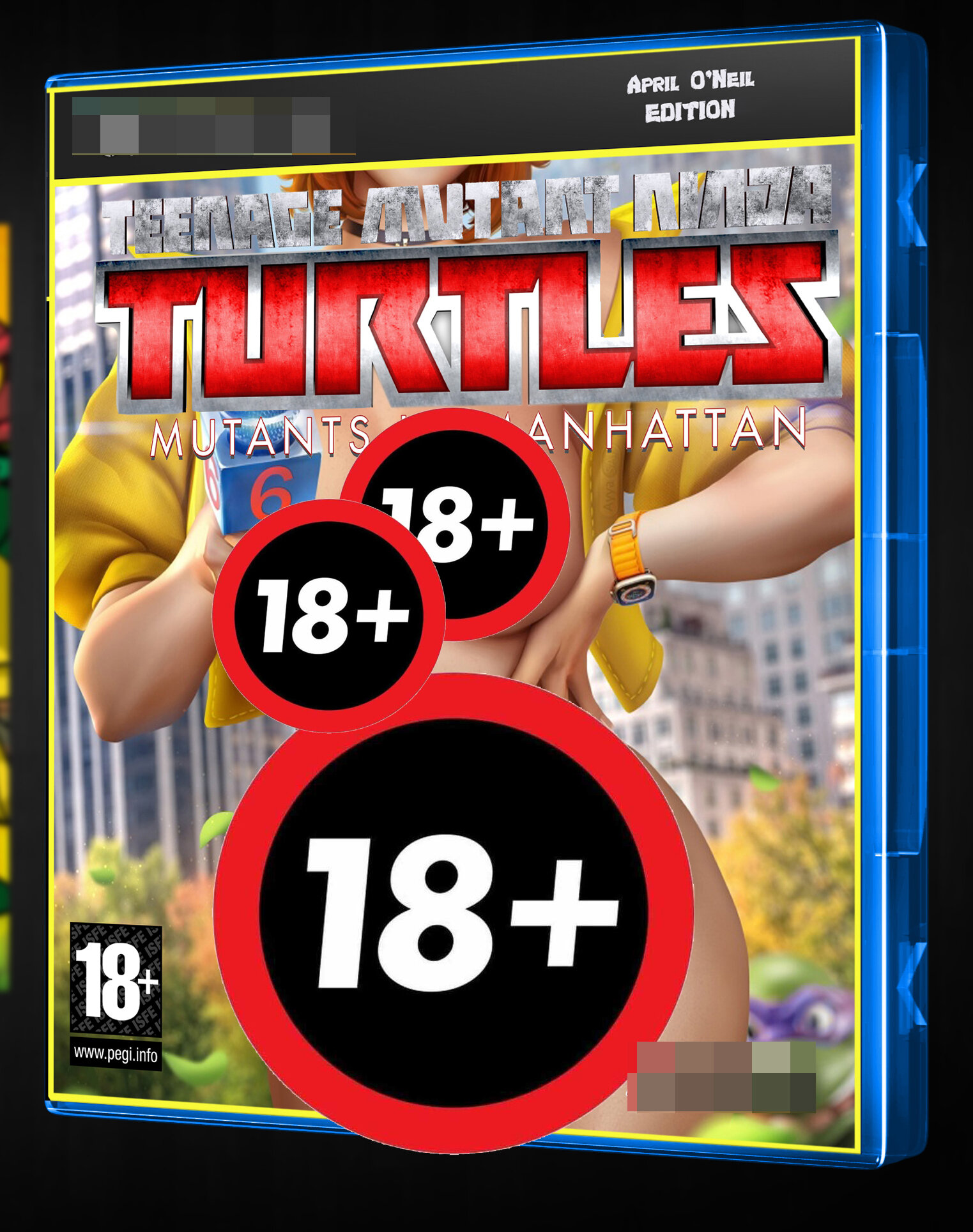 Эксклюзивная Обложка для Кейса PS 4 Черепашки ниндзя : TMNT Mutants in Manhattan
