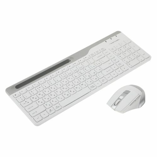 Комплект (клавиатура+мышь) A4TECH Fstyler FB2535C USB беспроводной белый [fb2535c icy white]