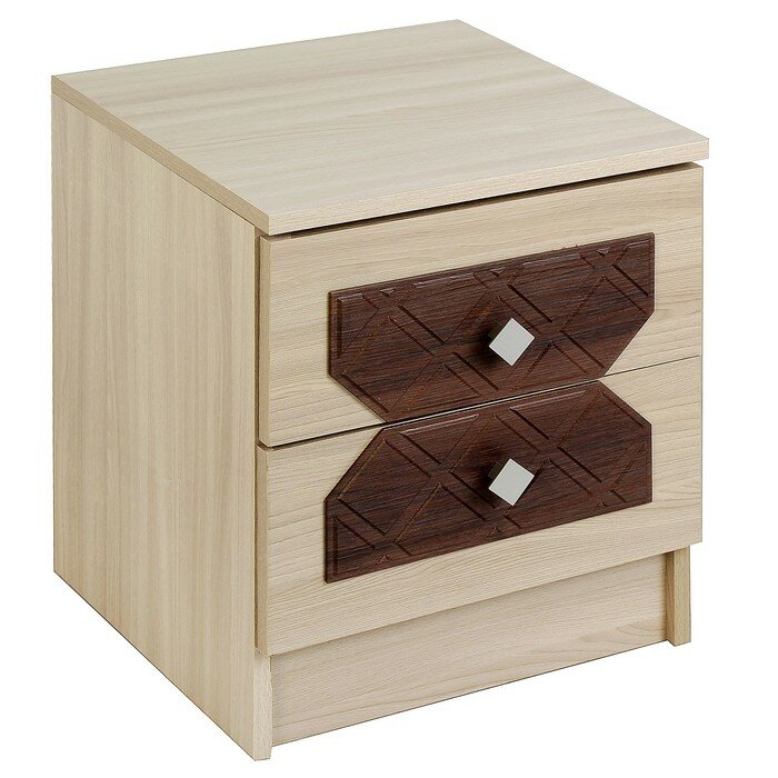 фото Тумба прикроватная Николь 400х390х470 Ясень шимо светлый/Лиственница темная