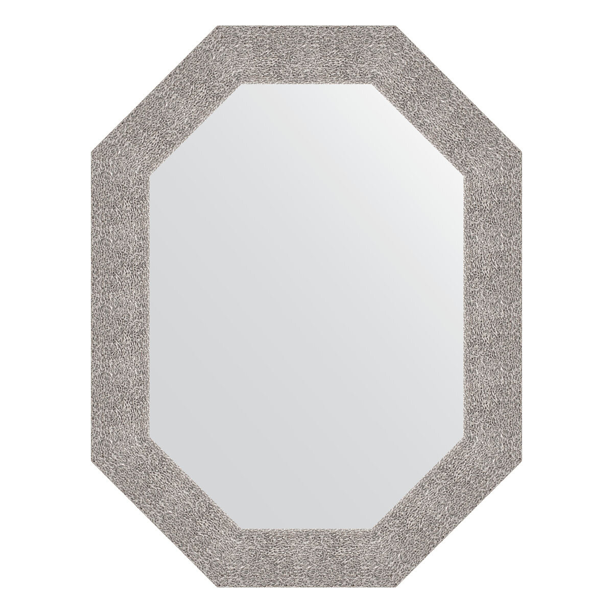 Зеркало в багетной раме - чеканка серебряная 90 mm (66x86 cm) (EVOFORM) BY 7187 - фото №1