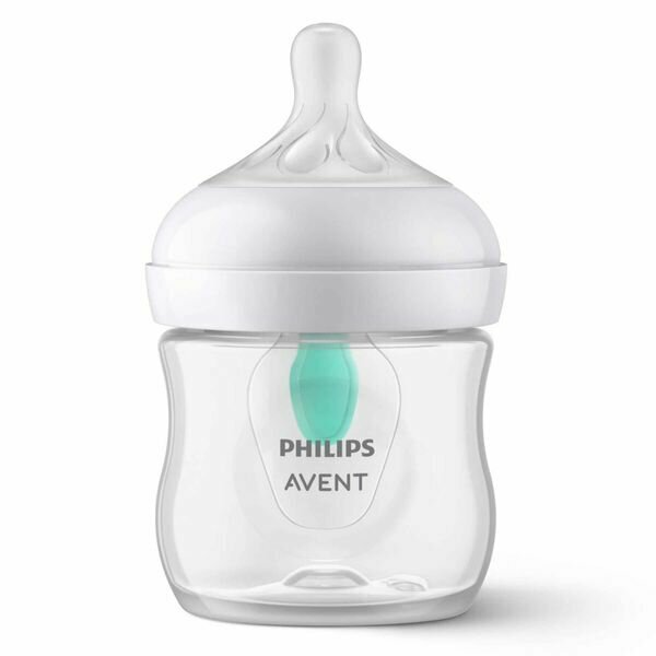 Бутылочка для кормления Philips Avent Natural Response SCY670/01 с клапаном AirFree™ 0 мес + 125 мл с антиколиковым клапаном