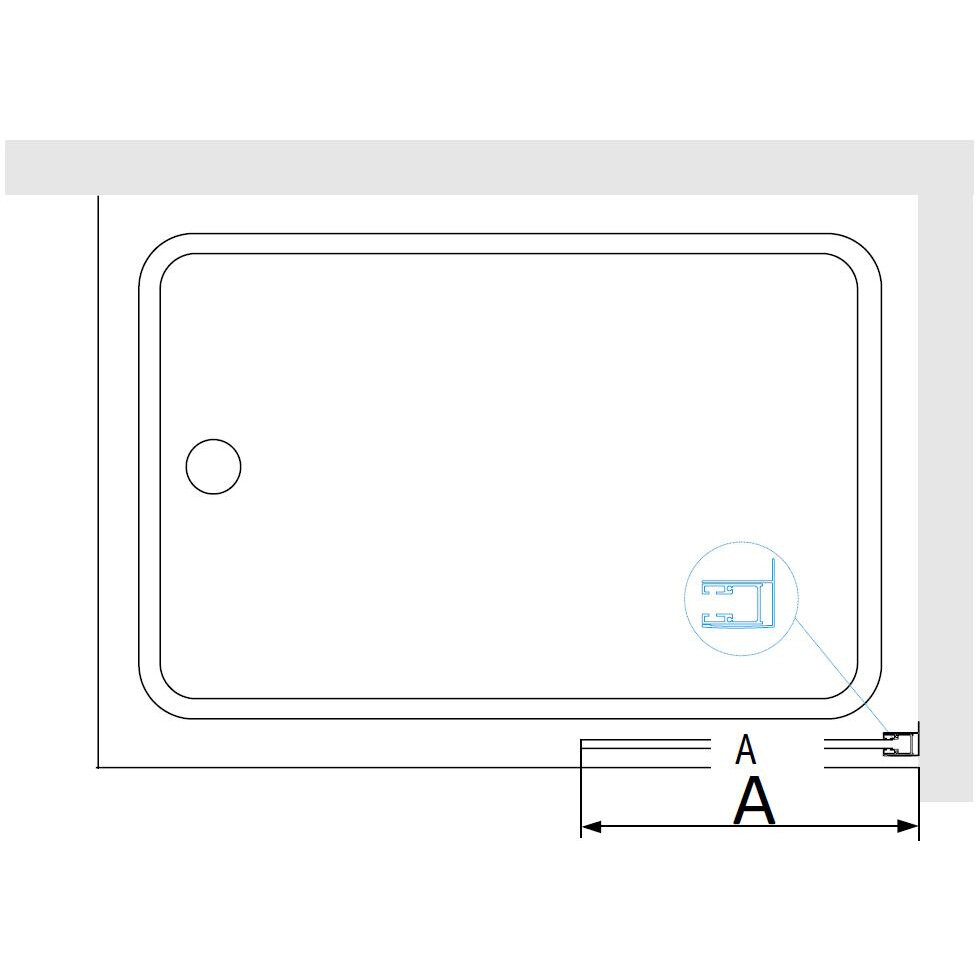 Шторка на ванну RGW 50х150 см SC-056-8 Хром, Прозрачное, 8 мм Easy Clean (35110562850-11) - фотография № 4