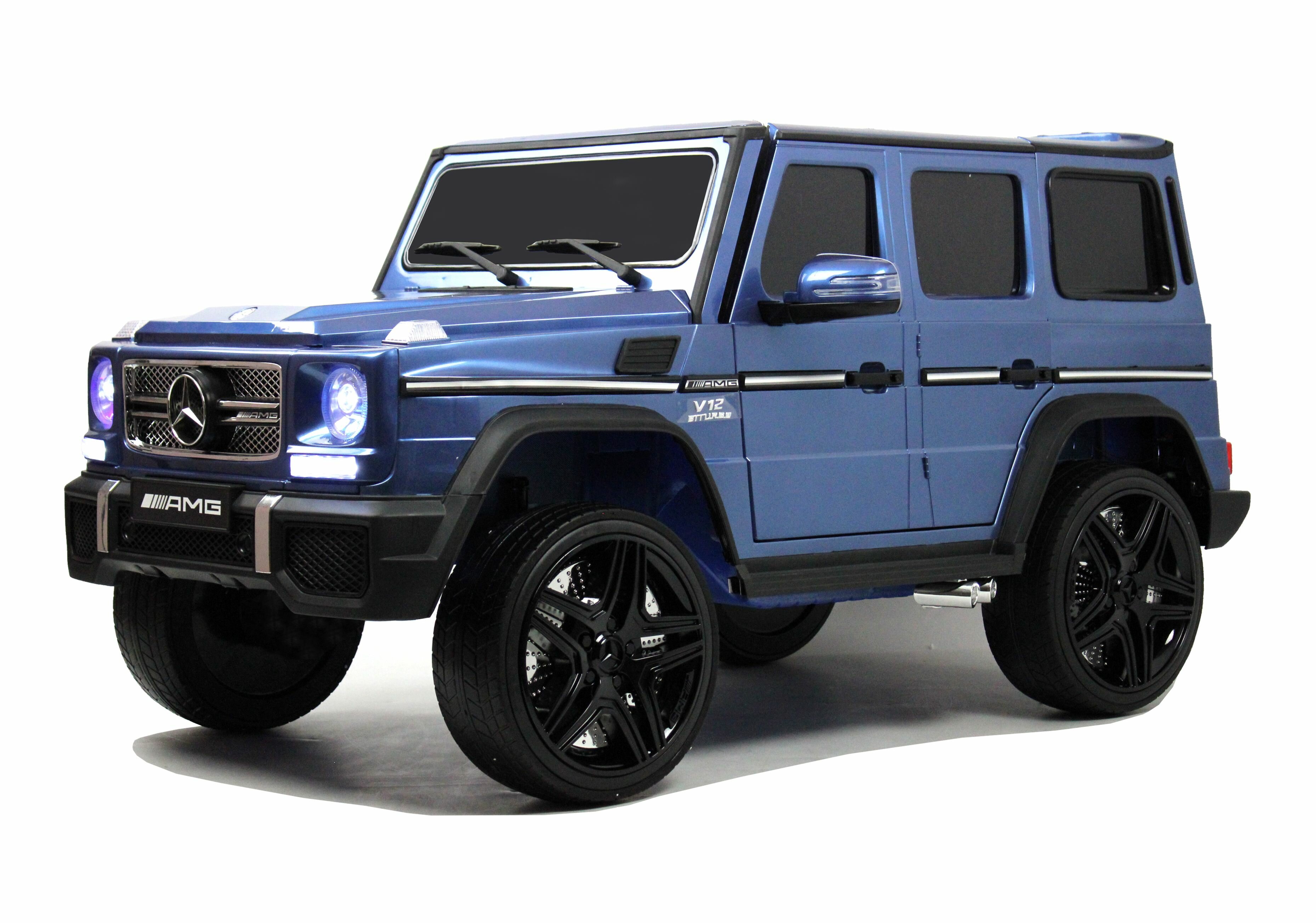 Детский электромобиль Мercedes-Benz G65 синий глянец