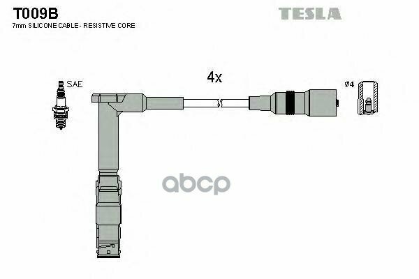 T009b-Tsl_к-Кт Проводов! Mb W124/W210 1.8/2.0/2.3 M111.920/940/960 92> TESLA арт. T009B