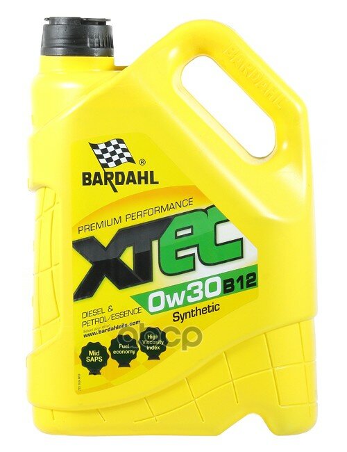 Синтетическое моторное масло Bardahl XTEC 0W-30 B12