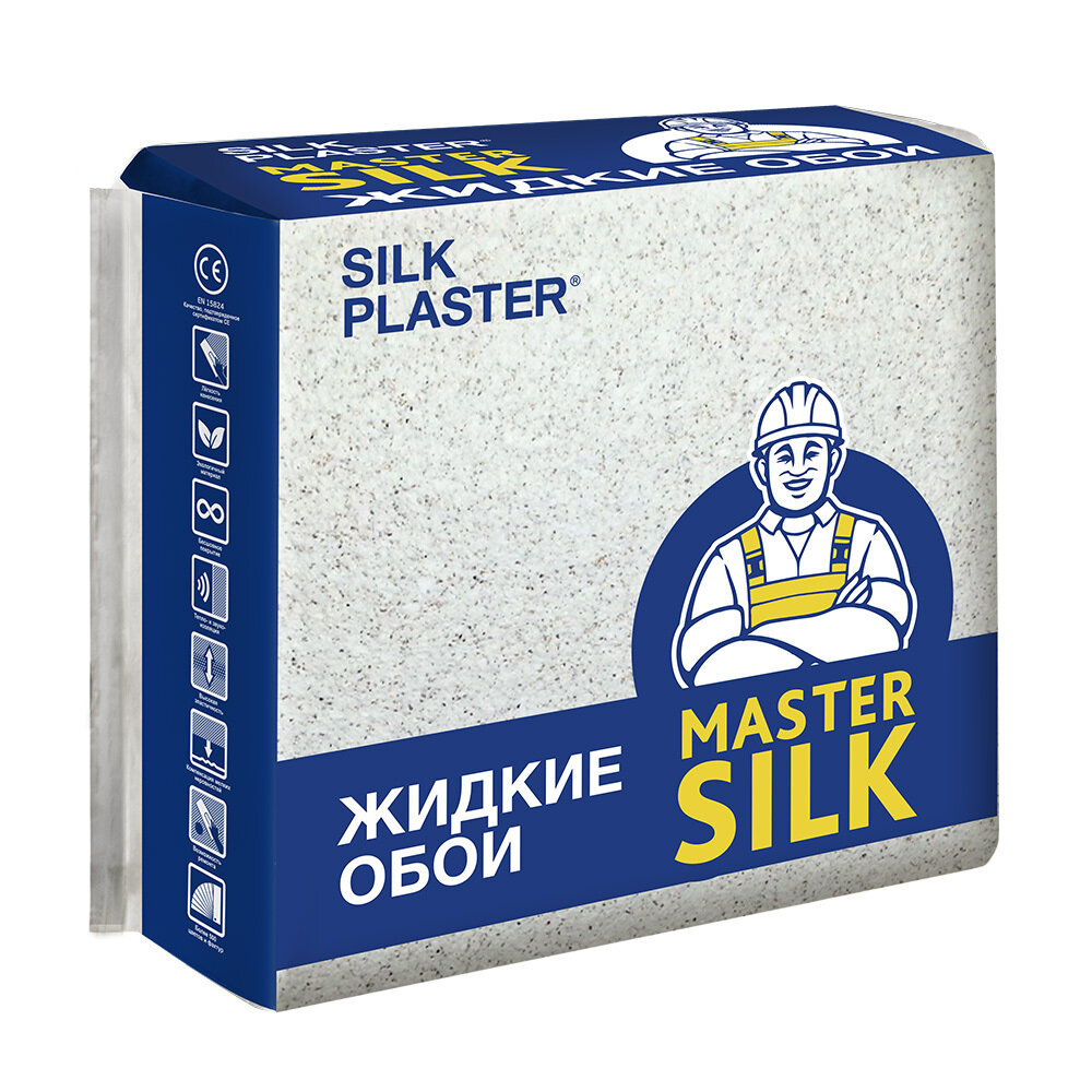 Жидкие обои Silk Plaster Мастер-Шелк MS-4 бежевые 0873 кг