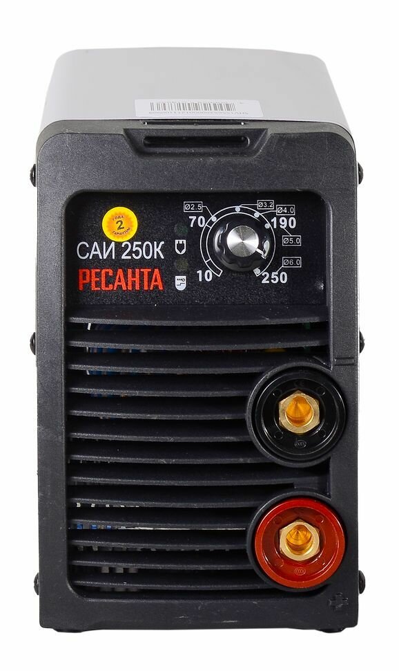 Сварочный аппарат Ресанта САИ250К (компакт) 250 ампер комплект кабелей - фотография № 6