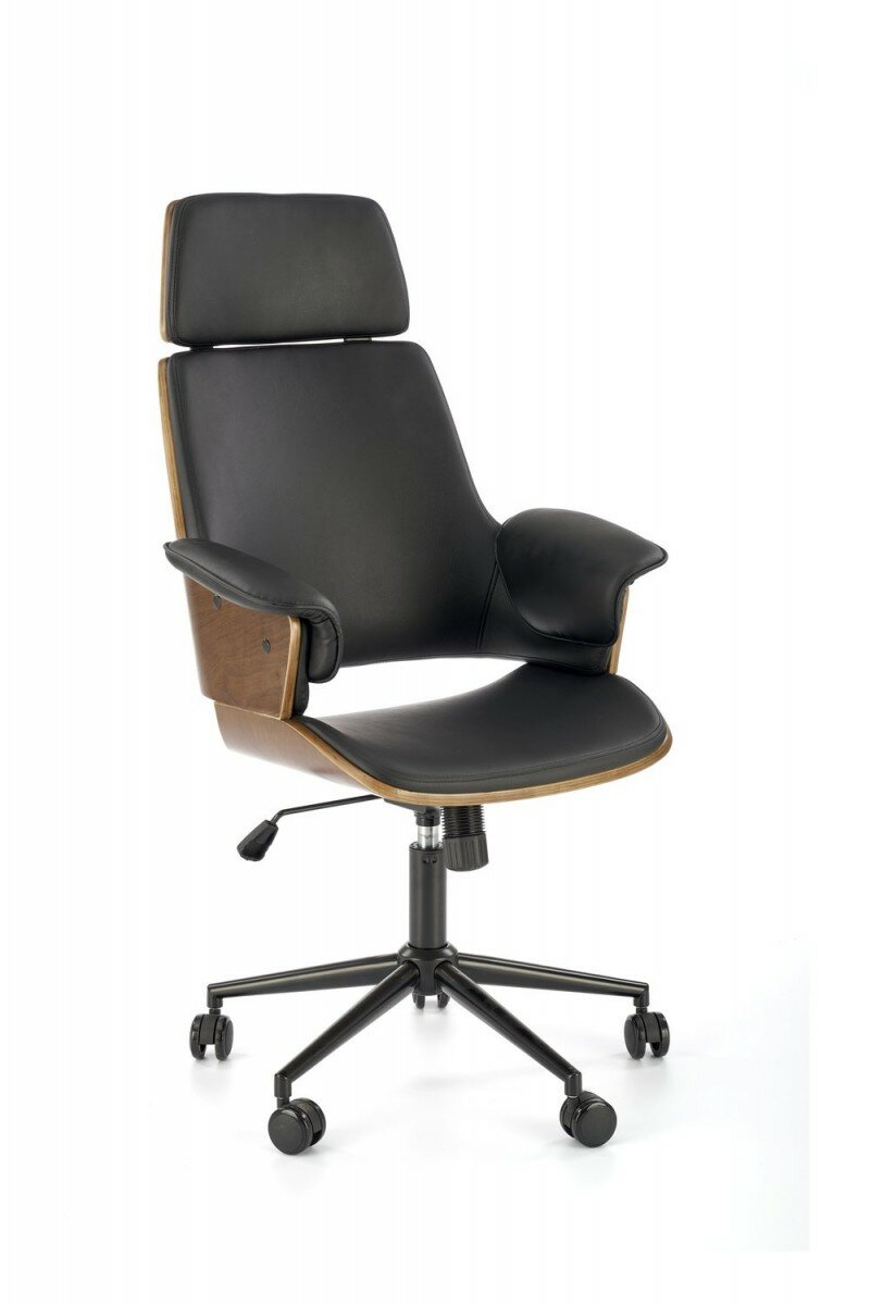 Кресло компьютерное Halmar WEBER (ореховый/черный)