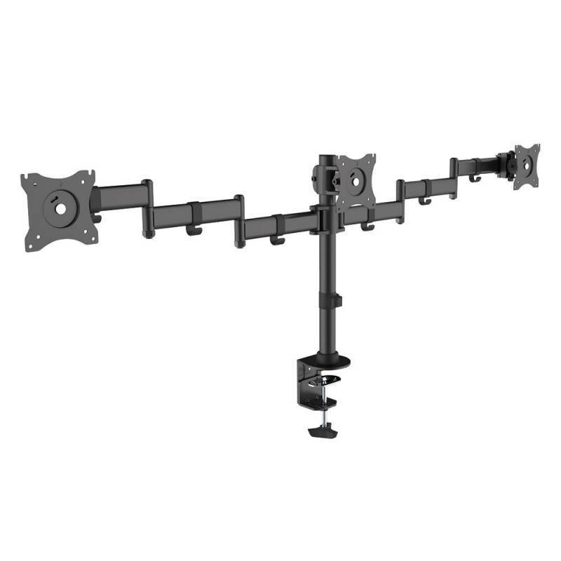 Кронштейн для монитора Arm Media LCD-T15, настольный, поворот и наклон верт.перемещ., черный (10162)