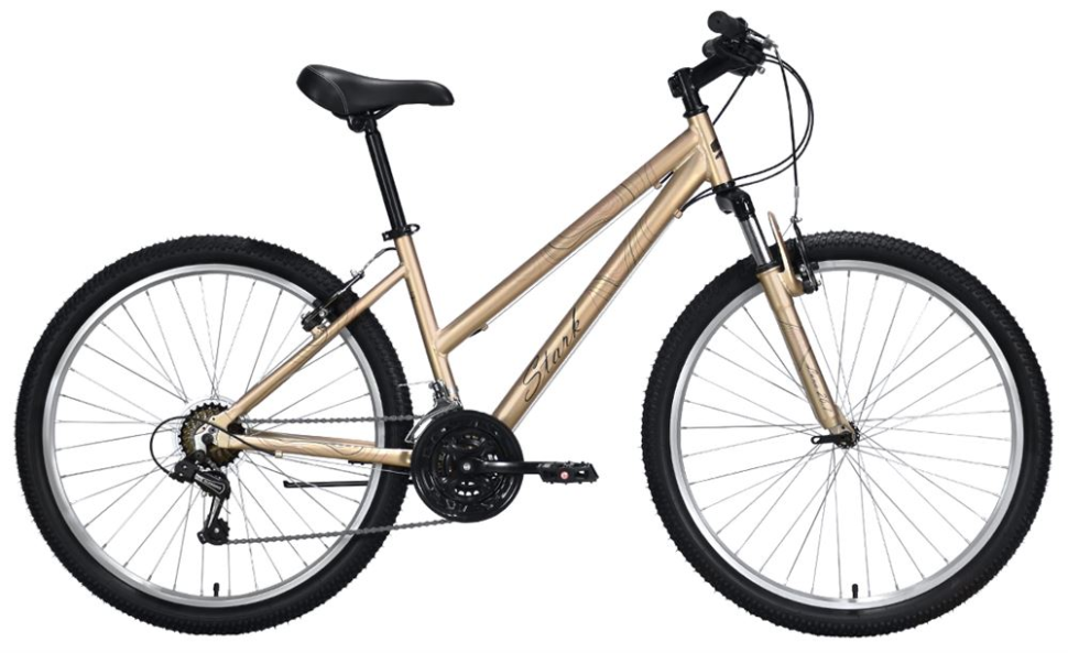 Велосипед STARK Luna 26.1 V песочный/серый 16" HQ-0005194