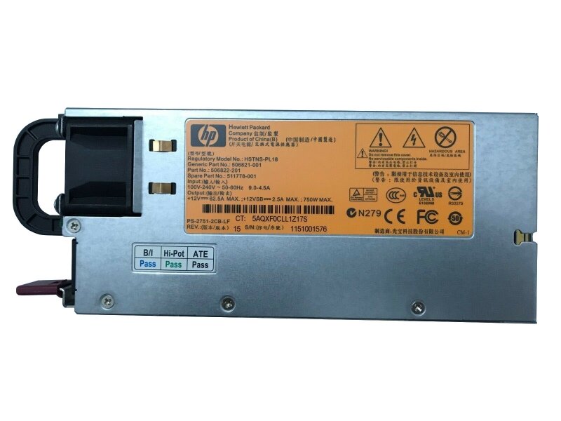 Резервный Блок Питания HP PS-2751-2CB-LF 750W