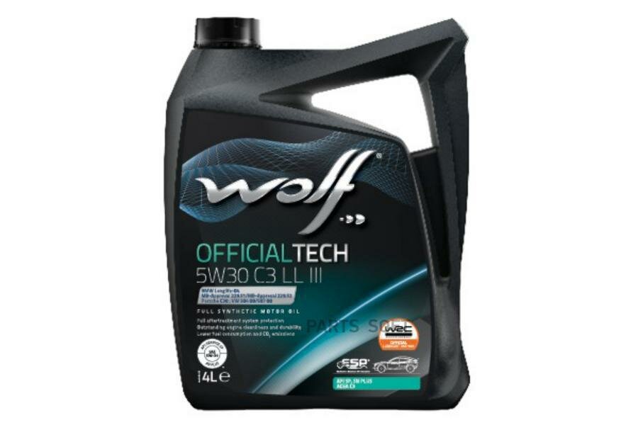 WOLF OIL 1048180 Масло моторное OFFICIALTECH 5W30 C3 LL III 4L