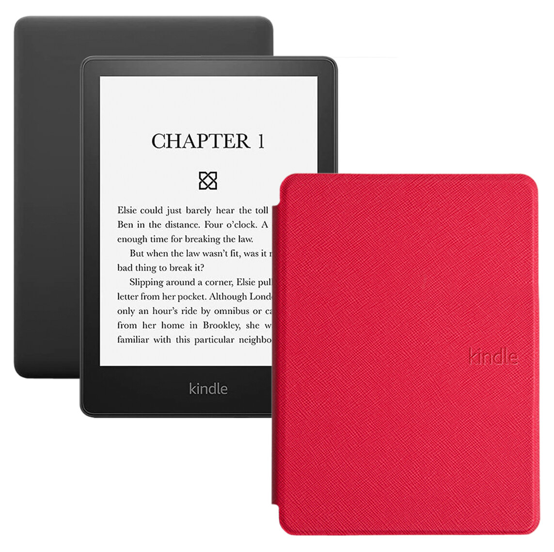 Электронная книга Amazon Kindle PaperWhite 2021 16 Gb black Ad-Supported с обложкой ReaderONE