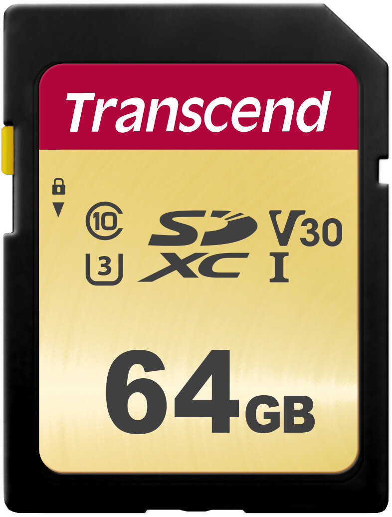 Transcend Карта памяти Transcend 64GB SDXC Class 10 UHS-I U3 V30 R95, W60MB/s