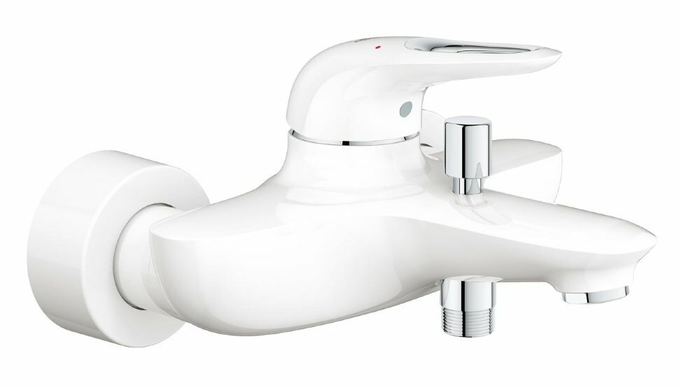 Grohe Однорычажный смеситель для ванны Grohe Eurostyle New 33591LS3, белая луна