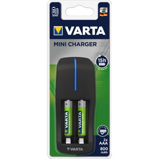 Зарядное устройство VARTA Mini Charger + 2AAA 800 mAh R2U