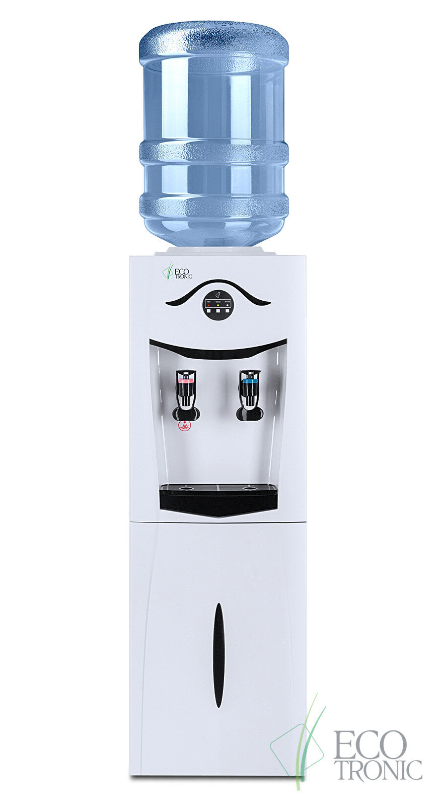 Кулер для воды Ecotronic K21-LF White-Black со встроенным холодильником