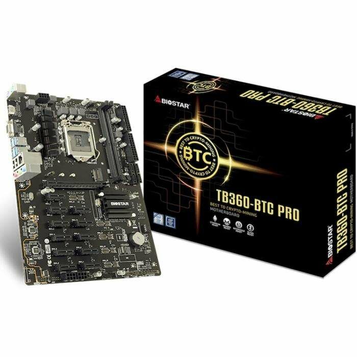 Материнская плата TB360-BTC Pro 2.0, Socket 1151, Intel®B360, 2xDDR4-2666, D-SUB+HDMI, 1xPCI-Ex16, 11xPCI-E16x1, 4xSATA3, 1xM.2, 8 Ch Audio, GLan, (2+4)xUSB2.0, (4+2)xUSB3.1, 2xPS/2, ATX, RTL {10}