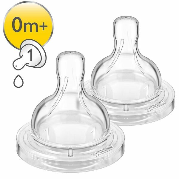 Соска Philips AVENT Anti-colic SCF631/27 силиконовая 0м+ 2 шт.