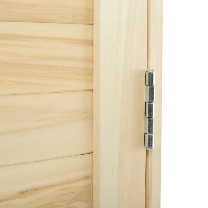 Дверь для бани и сауны из шпунтованной доски, липа Эконом, 180х70 см - фотография № 2