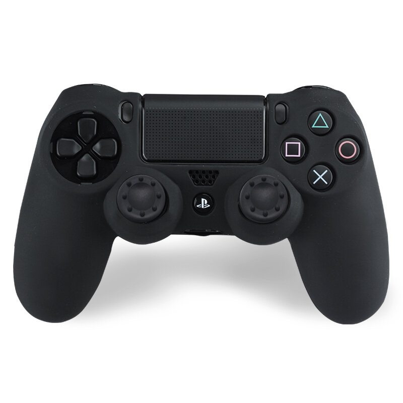 Чехол на геймпад PS4: Черный (Black)/полное силиконовое покрытие