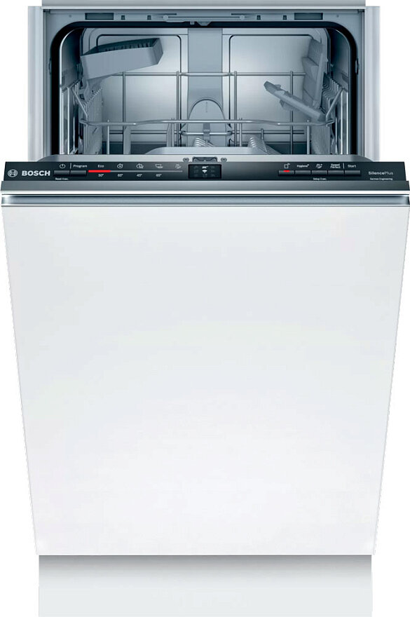 Serie 4. Посудомоечная машина 60 см, полновстраиваемая. Вместимость: 13 комплектов посуды. 6 программ: Интенсивная 70 C°, Авто 45-65 C°, Эко 50 C°, Но
