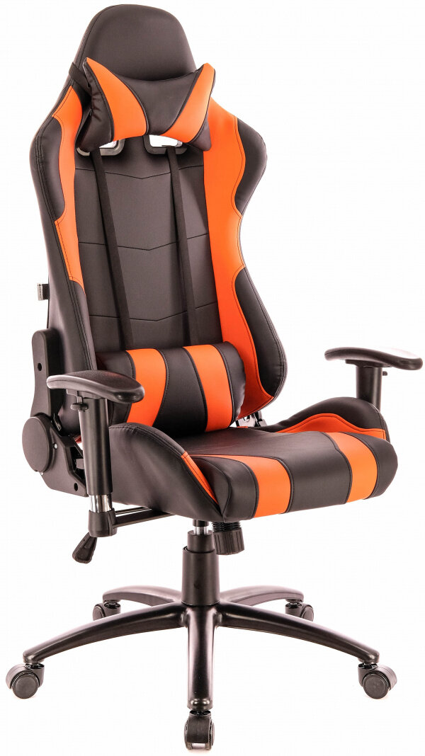Игровое кресло для геймеров Everprof Lotus S2 обивка: искусственная кожа, цвет: оранжевый