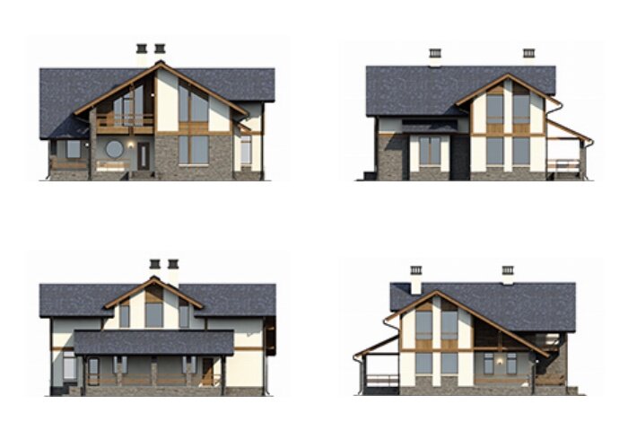 Проект дома Plans-39-99 (221 кв.м, поризованный кирпич) - фотография № 3