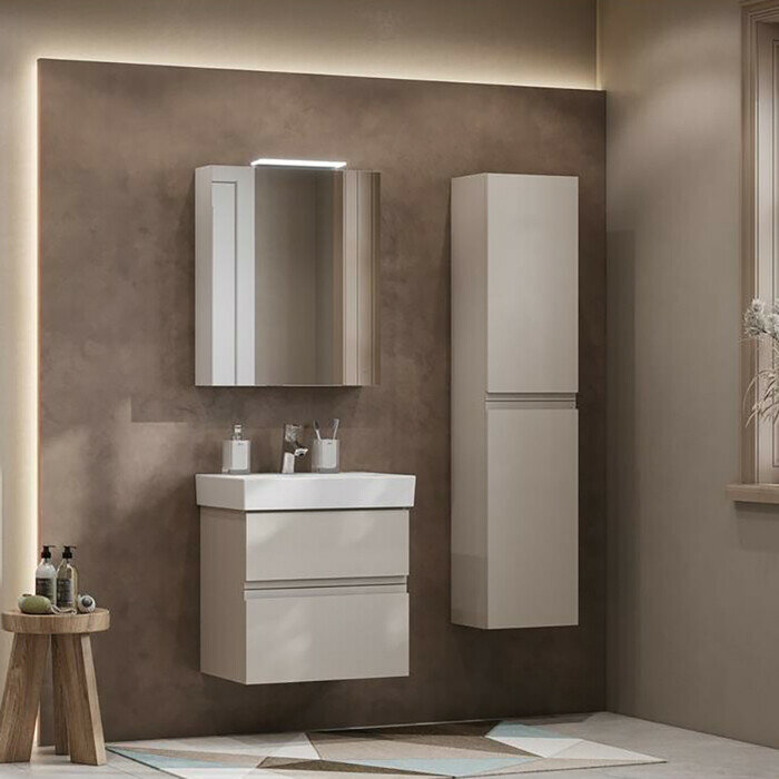 фото Зеркальный шкаф Roca Oleta 60х70 левый, капучино матовый (A857645515)