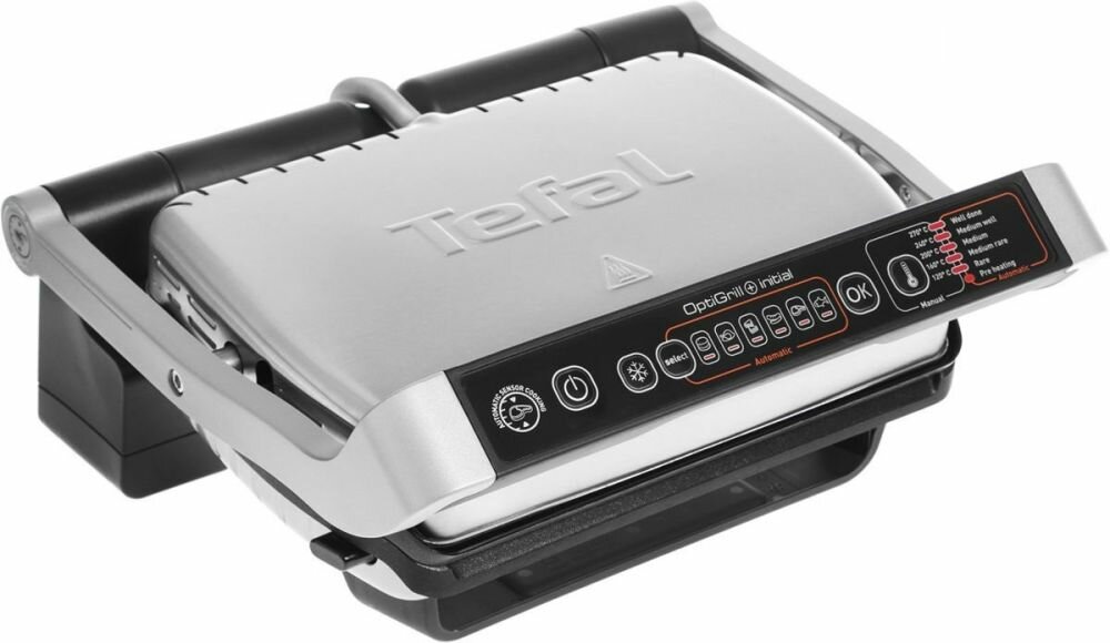 Электрогриль Tefal Optigrill GC706D34 черный/серебристый