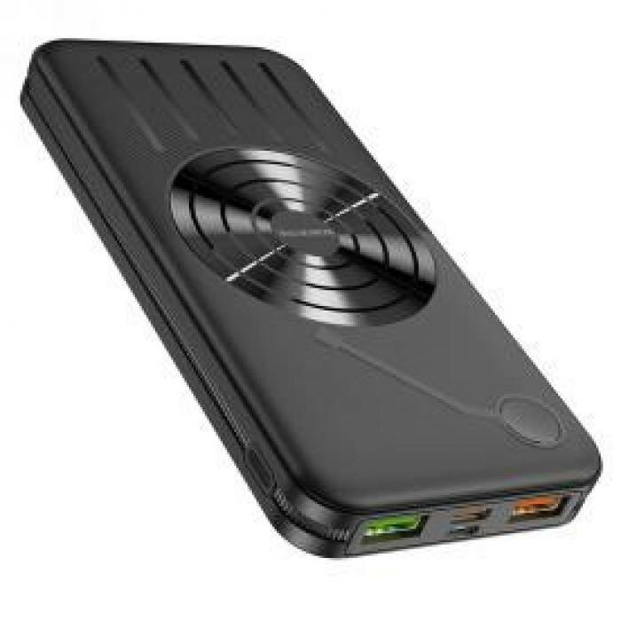 Внешний аккумулятор BOROFONE BJ7 Prospect wireless fast беспроводная быстрая зарядка (10000mAh), черный