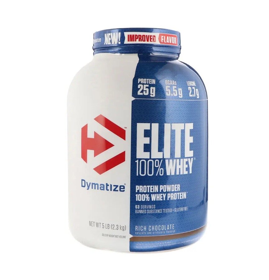 Протеин Dymatize Elite 100% Whey Protein, 2270 гр., шоколадная помадка