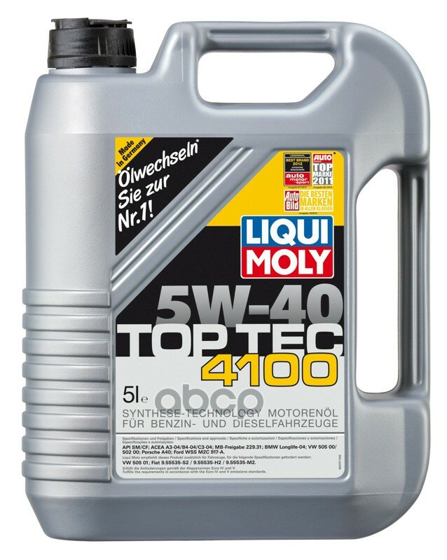 Liqui moly Масло Моторное Top Tec 4100 5w-40 5l