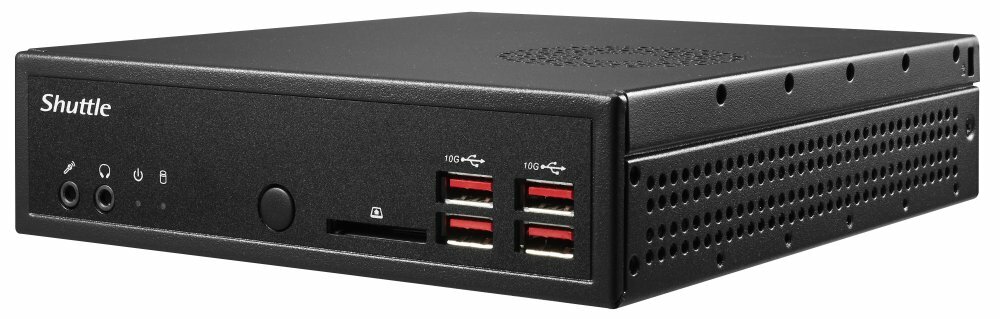 Платформа Shuttle 7505, 2*DDR4(3200MHz), 2.5" SSD/HDD, M.2 2280, UHD Graphics, 2*Glan, 4*USB 3.2, 2*COM, 90W adapter, VESA - фото №1