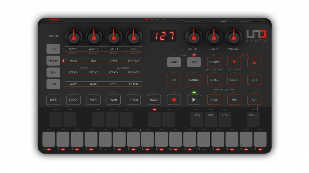 Портативный синтезатор IK Multimedia UNO-SYNTH